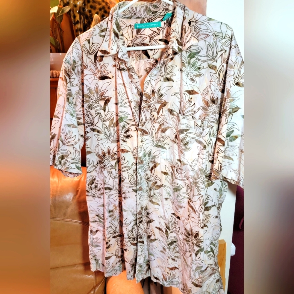 Gorgeous Batik Button Down